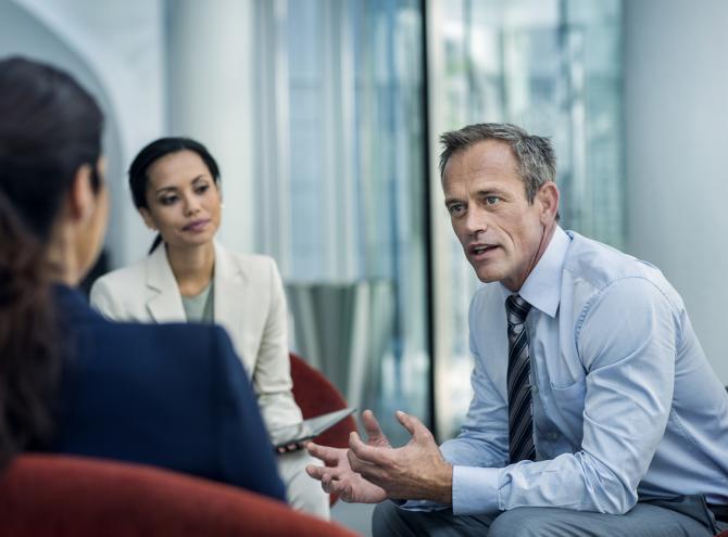 Business people meeting